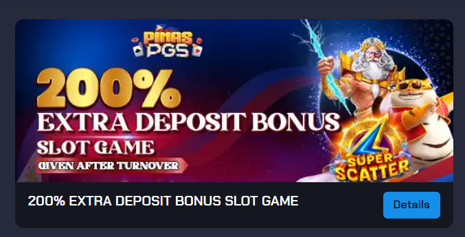Pinaspgs Bonus Extra Deposit 200